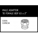 Marley Camlock Male Adaptor to Female BSP 63 x 2" - CAM63A